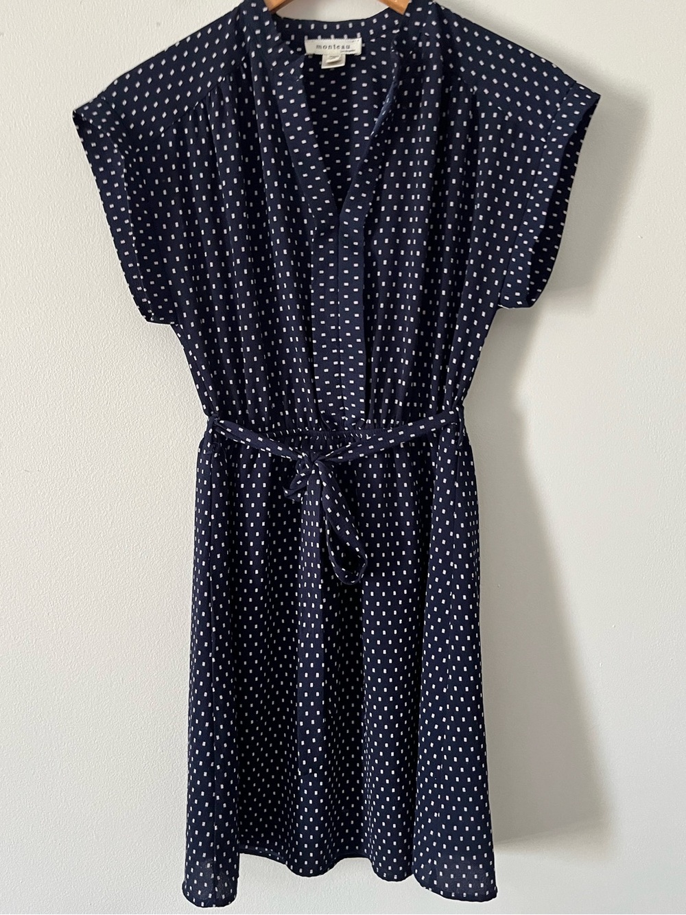Monteau Navy and White Dress Quirky, Retro, Indie, Fourth of July Medium